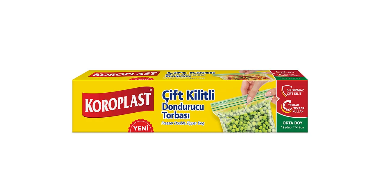 Çift Kilitli Poşet Orta