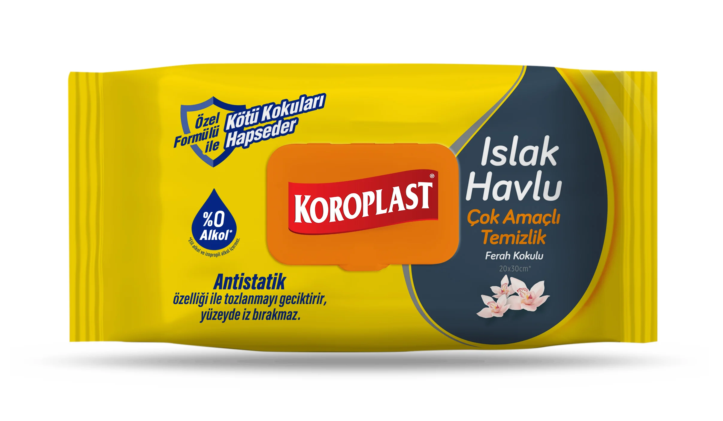Çok Amaçlı Ferah Kokulu Islak Temizlik Havlusu 100’lü
