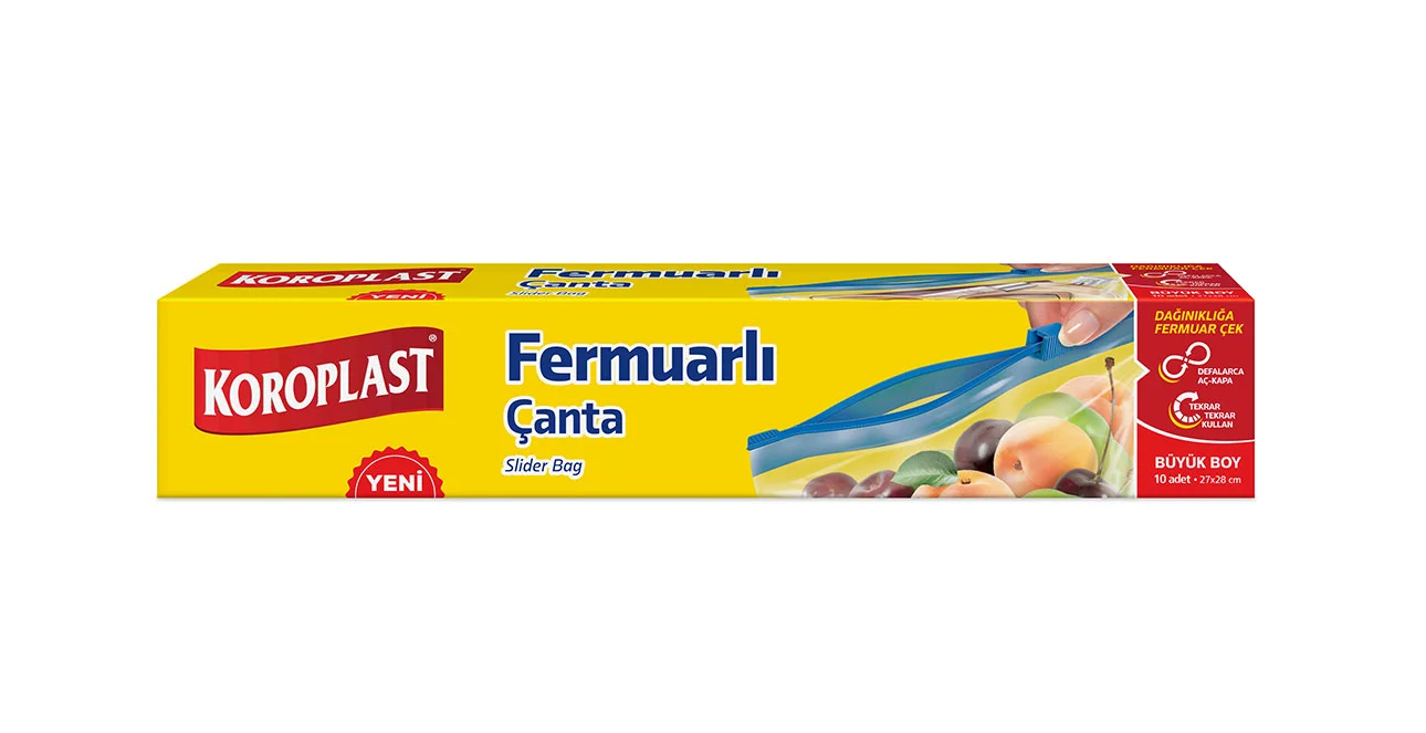 Büyük Boy Fermuarlı Kilitli Çanta	