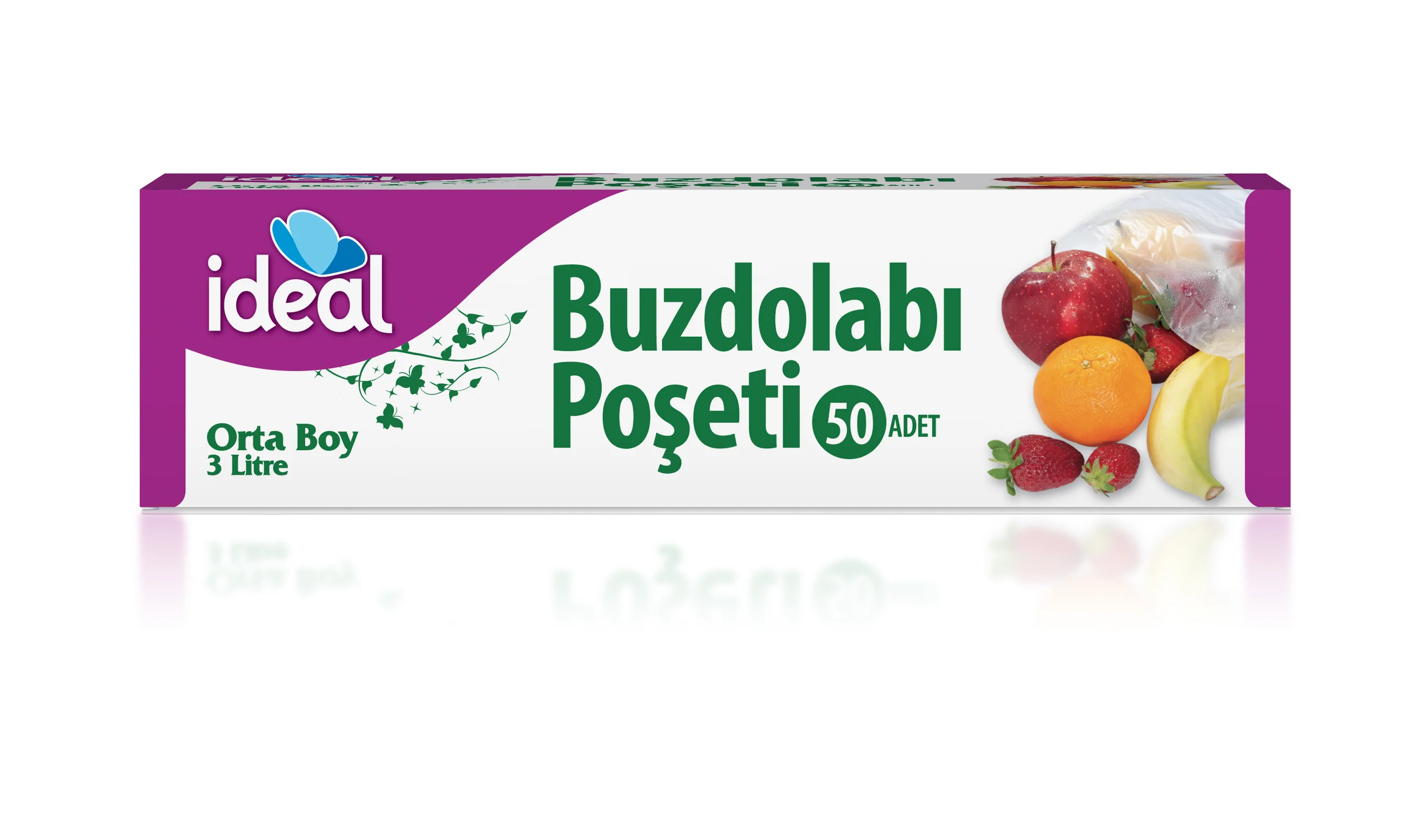 İdeal Orta Boy Buzdolabı Poşeti 50’li